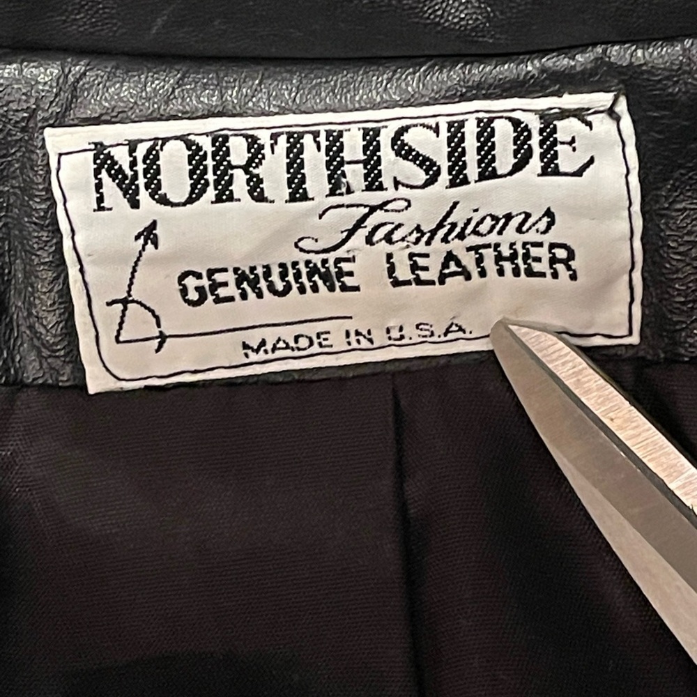 Vintage 1980s oversized Northside Fashions Genuine Leather Jacket - Picture 2 of 11